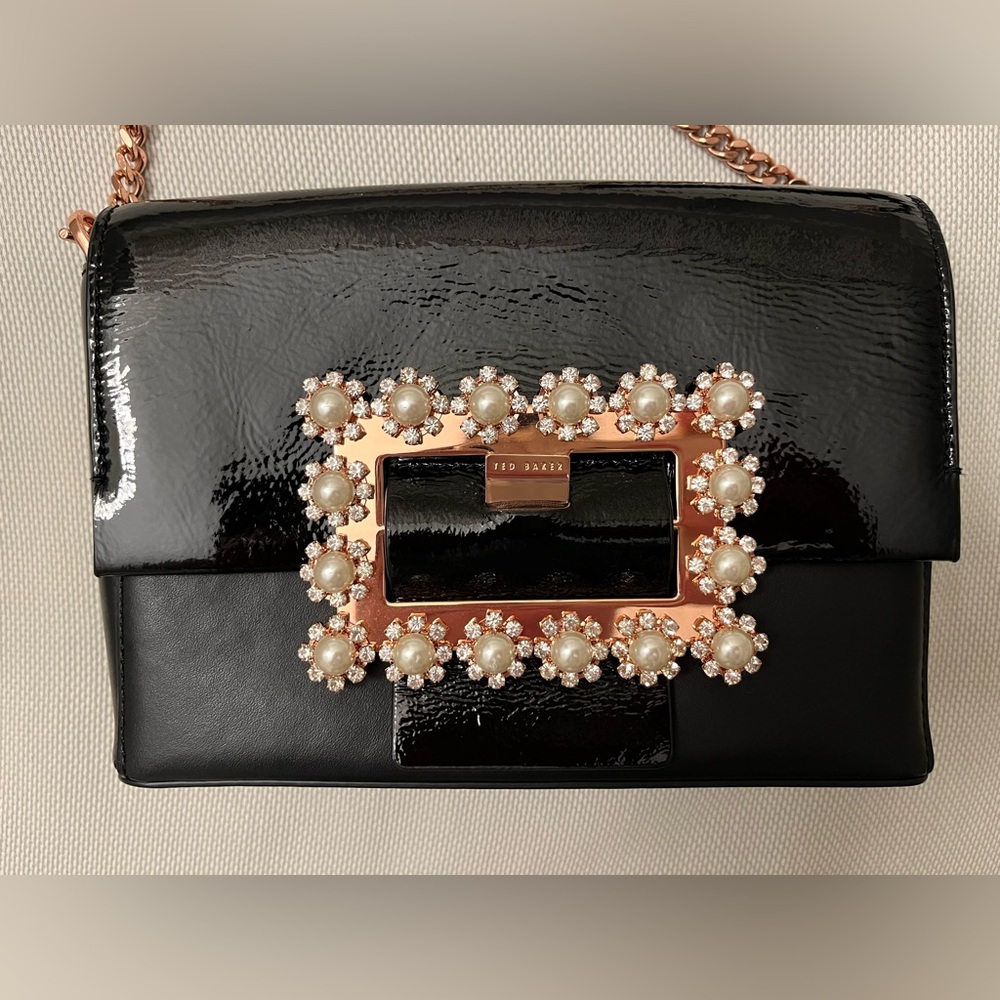 Ted Baker London Evening Bag with Chrystals and Pearls Rare